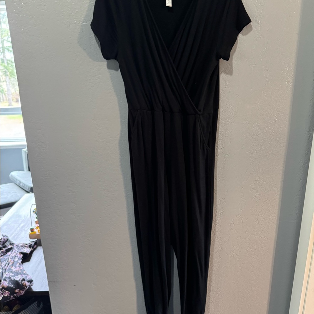 Elegant Black Nursing/Maternity Jumpsuit